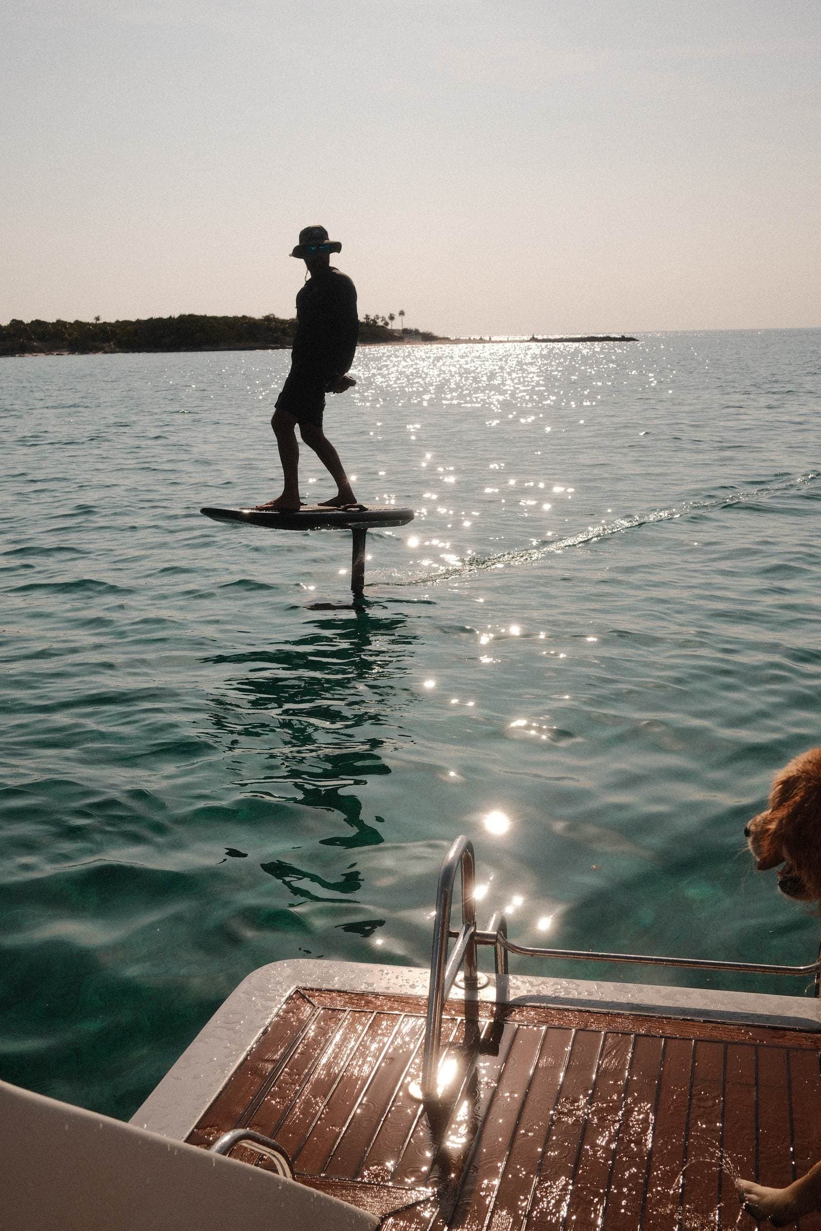 Hydrofoil at golden hour