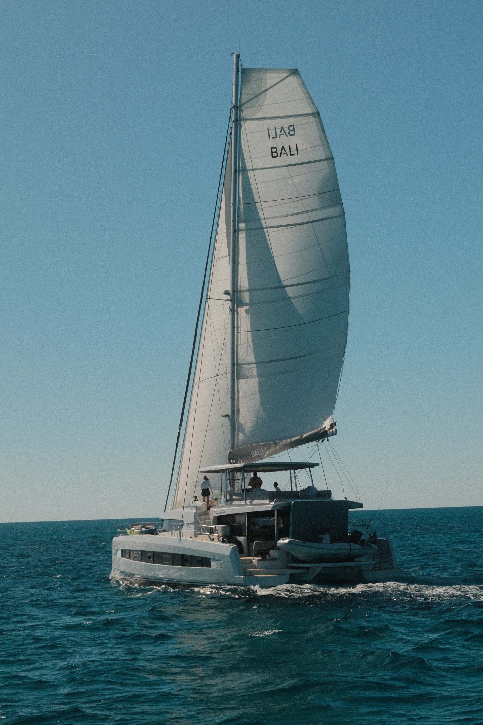 PurelyBlu under sail